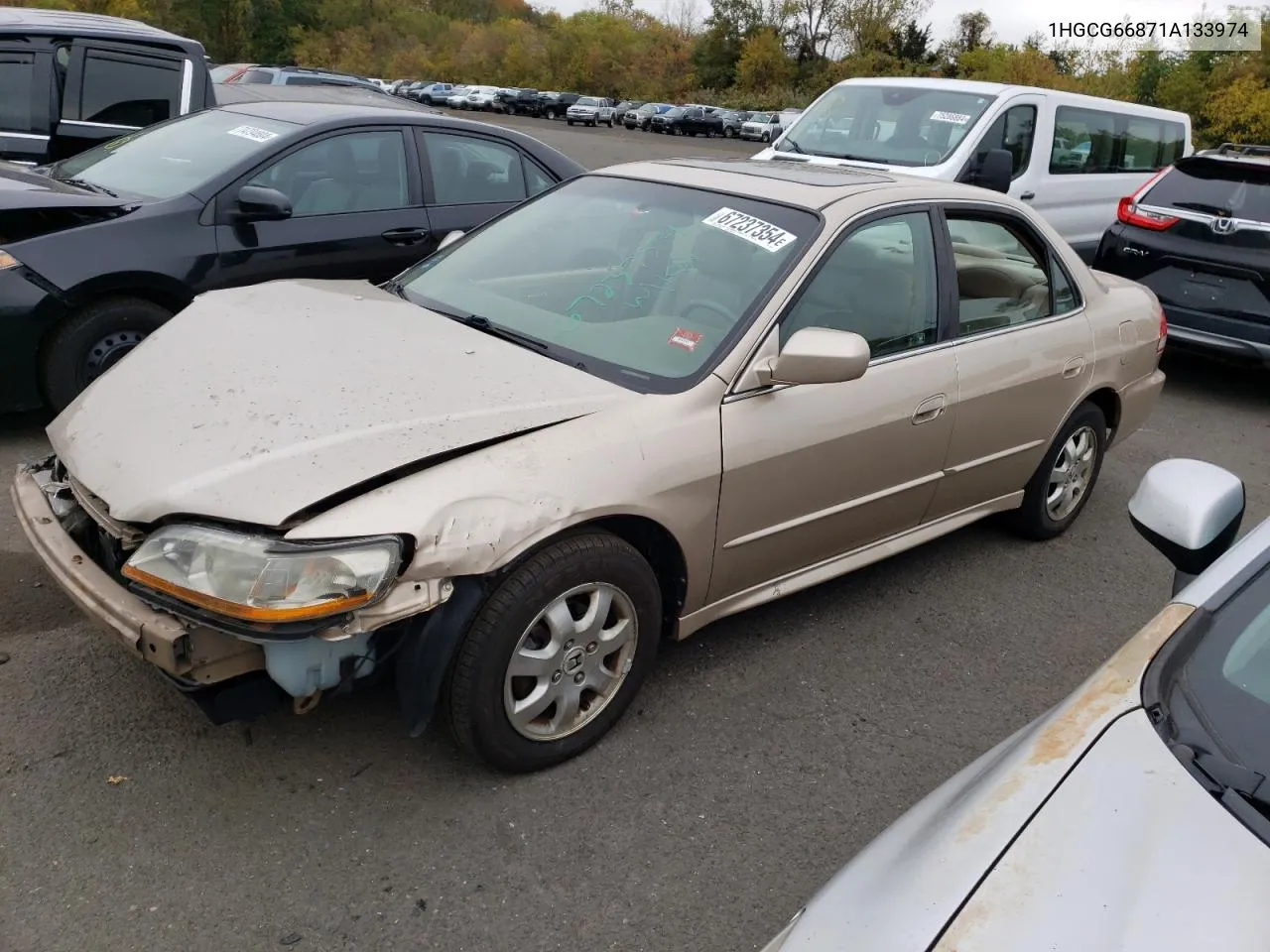 2001 Honda Accord Ex VIN: 1HGCG66871A133974 Lot: 67237354