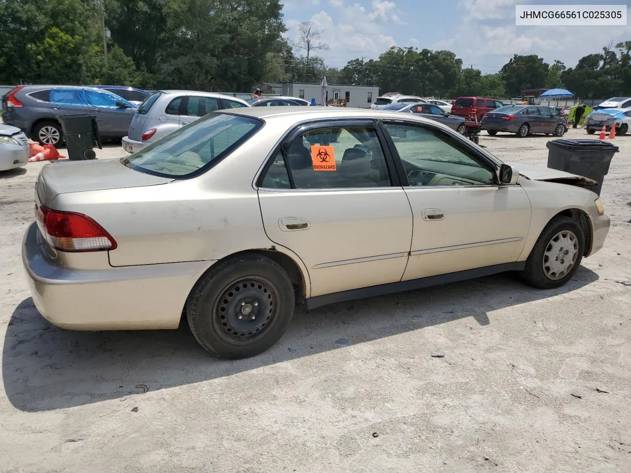 2001 Honda Accord Lx VIN: JHMCG66561C025305 Lot: 67251224