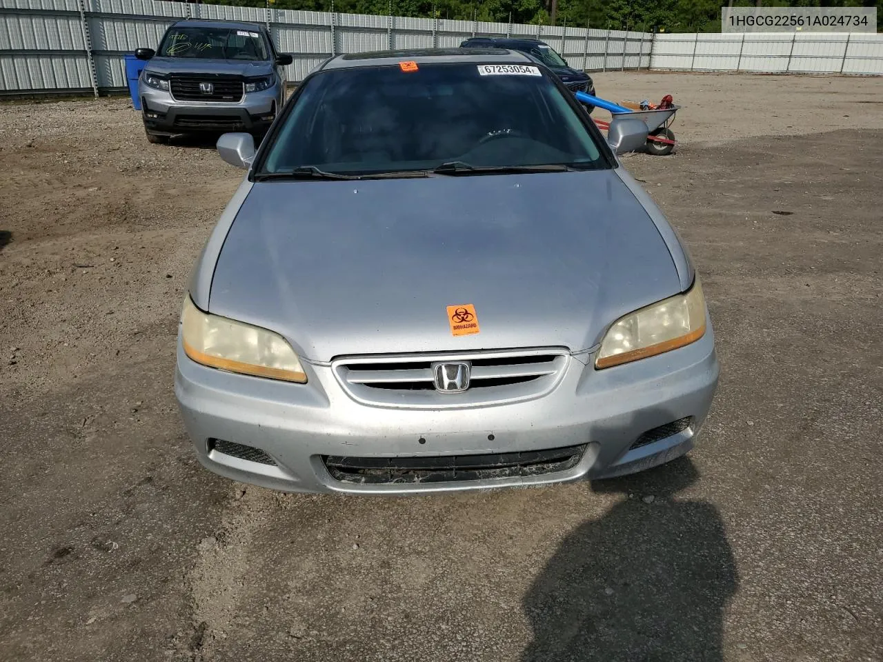 1HGCG22561A024734 2001 Honda Accord Ex