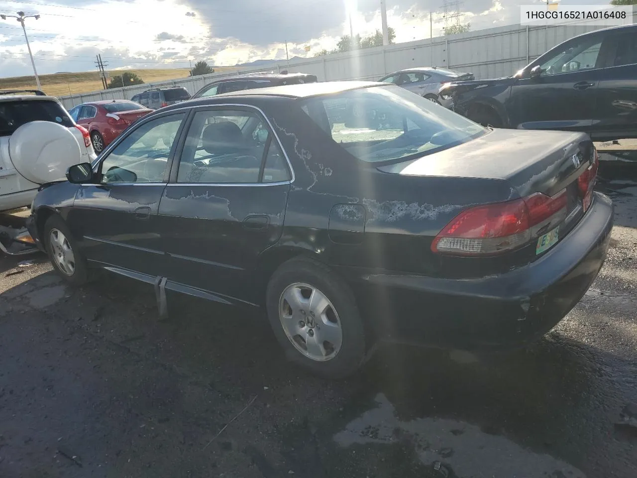 2001 Honda Accord Ex VIN: 1HGCG16521A016408 Lot: 68338004