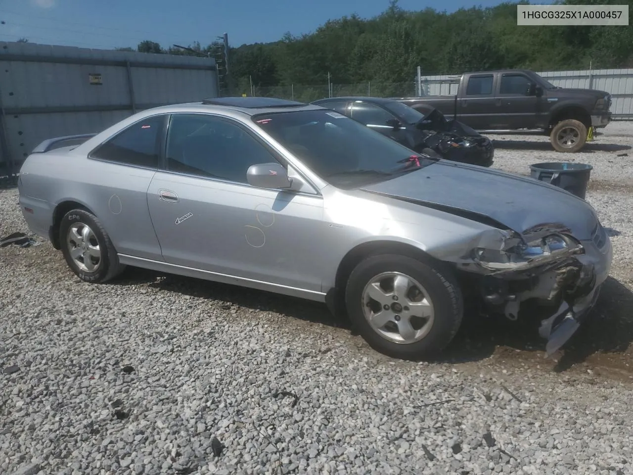 2001 Honda Accord Ex VIN: 1HGCG325X1A000457 Lot: 68603334