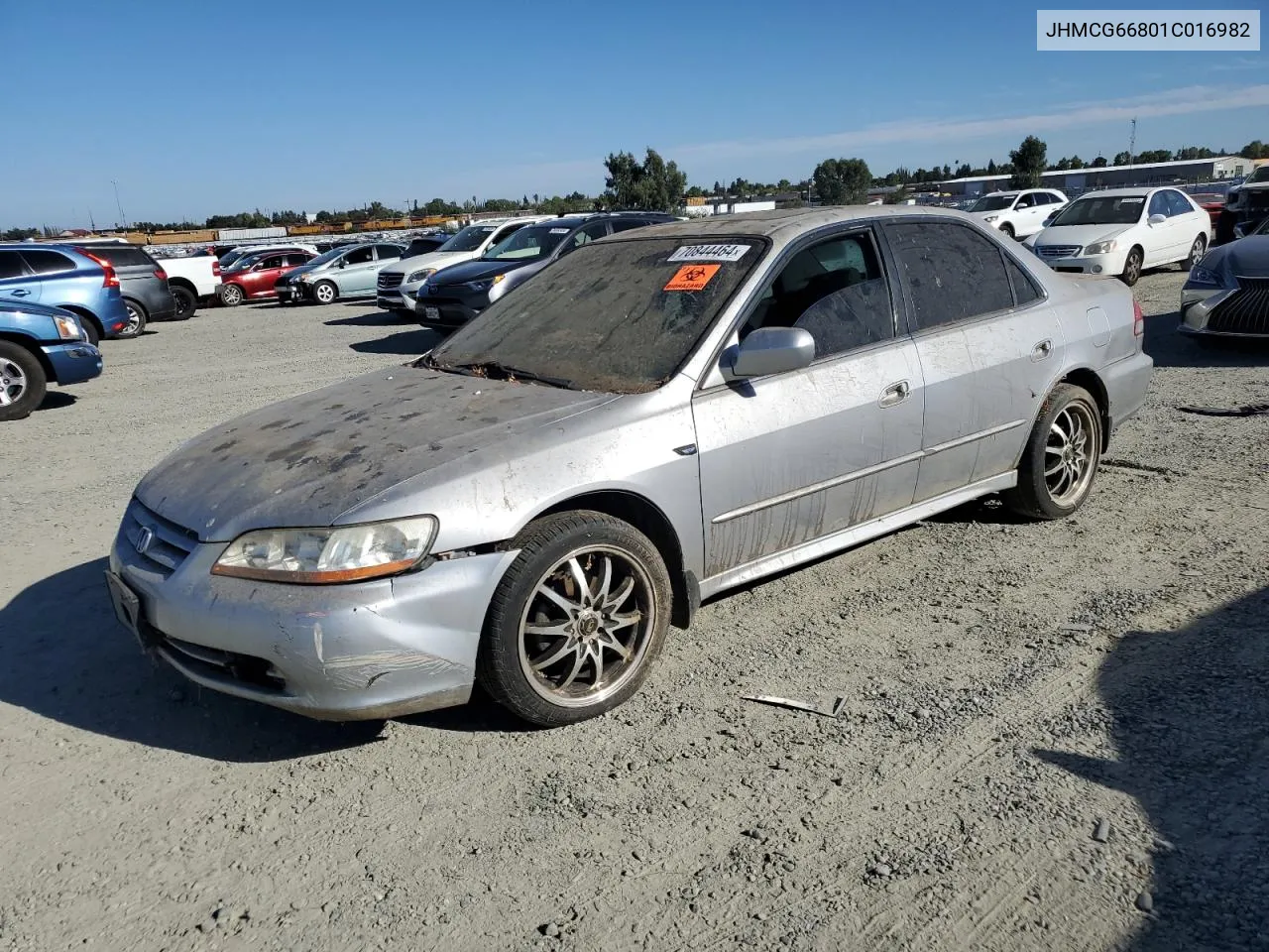 2001 Honda Accord Ex VIN: JHMCG66801C016982 Lot: 70844464