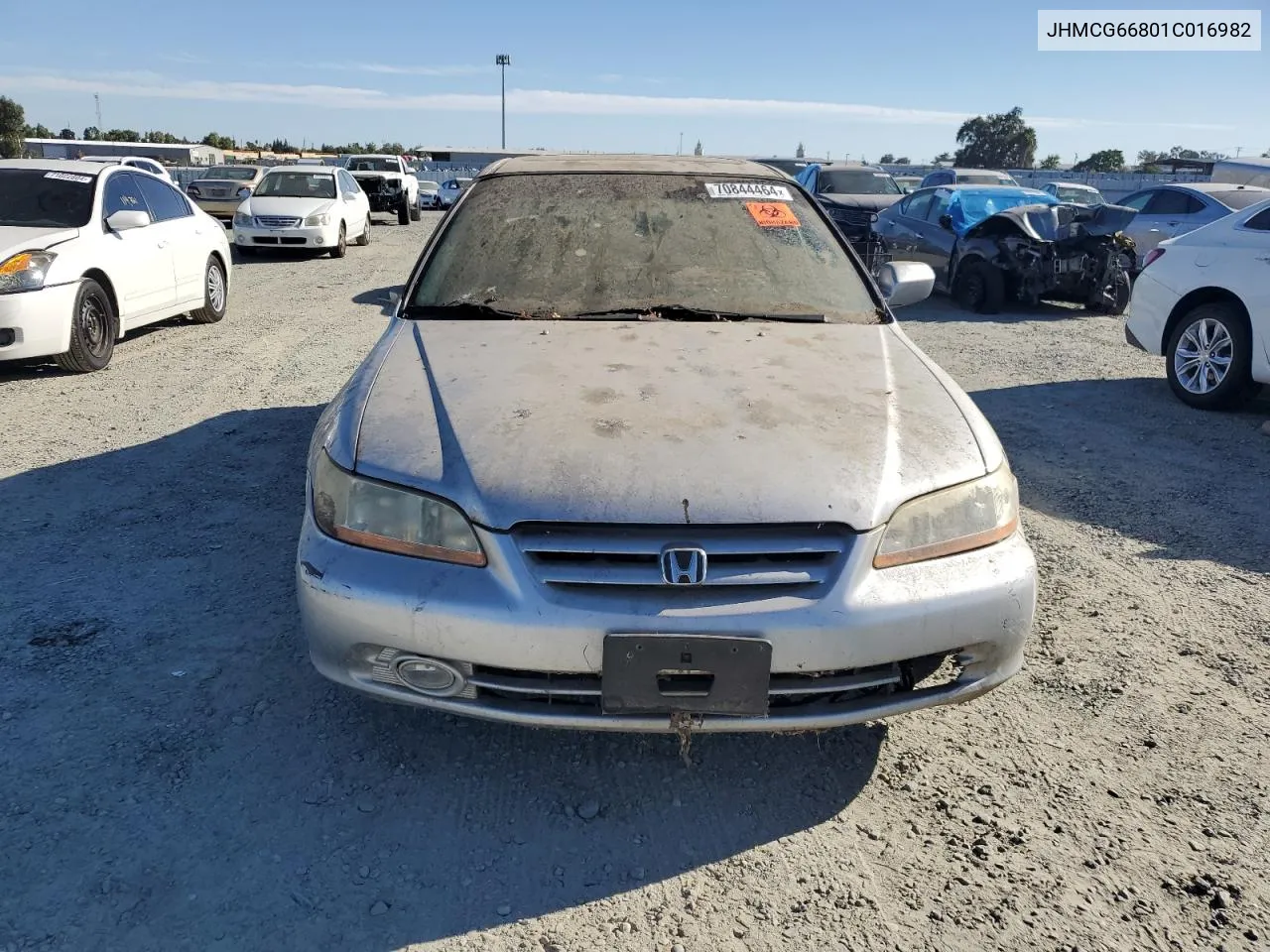 2001 Honda Accord Ex VIN: JHMCG66801C016982 Lot: 70844464