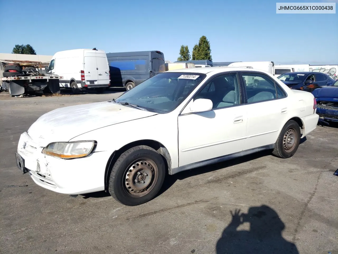 2001 Honda Accord Lx VIN: JHMCG665X1C000438 Lot: 71380314