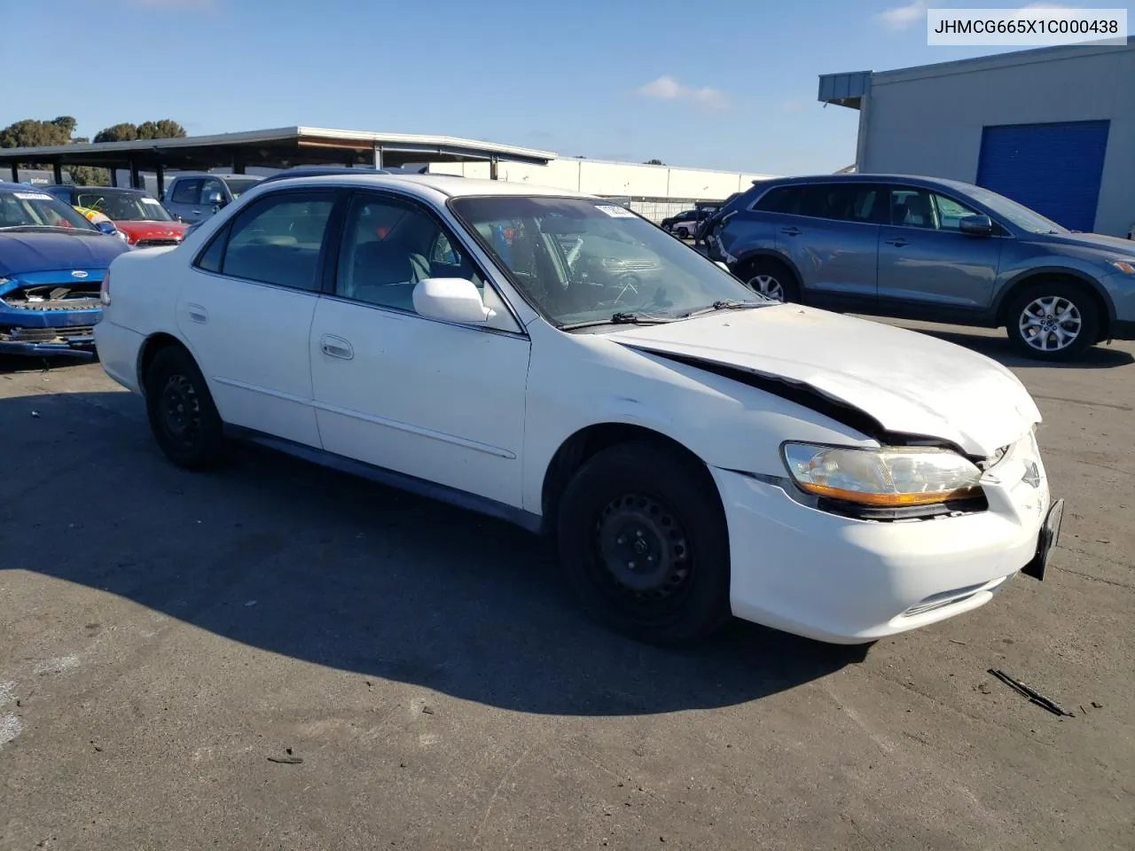 2001 Honda Accord Lx VIN: JHMCG665X1C000438 Lot: 71380314