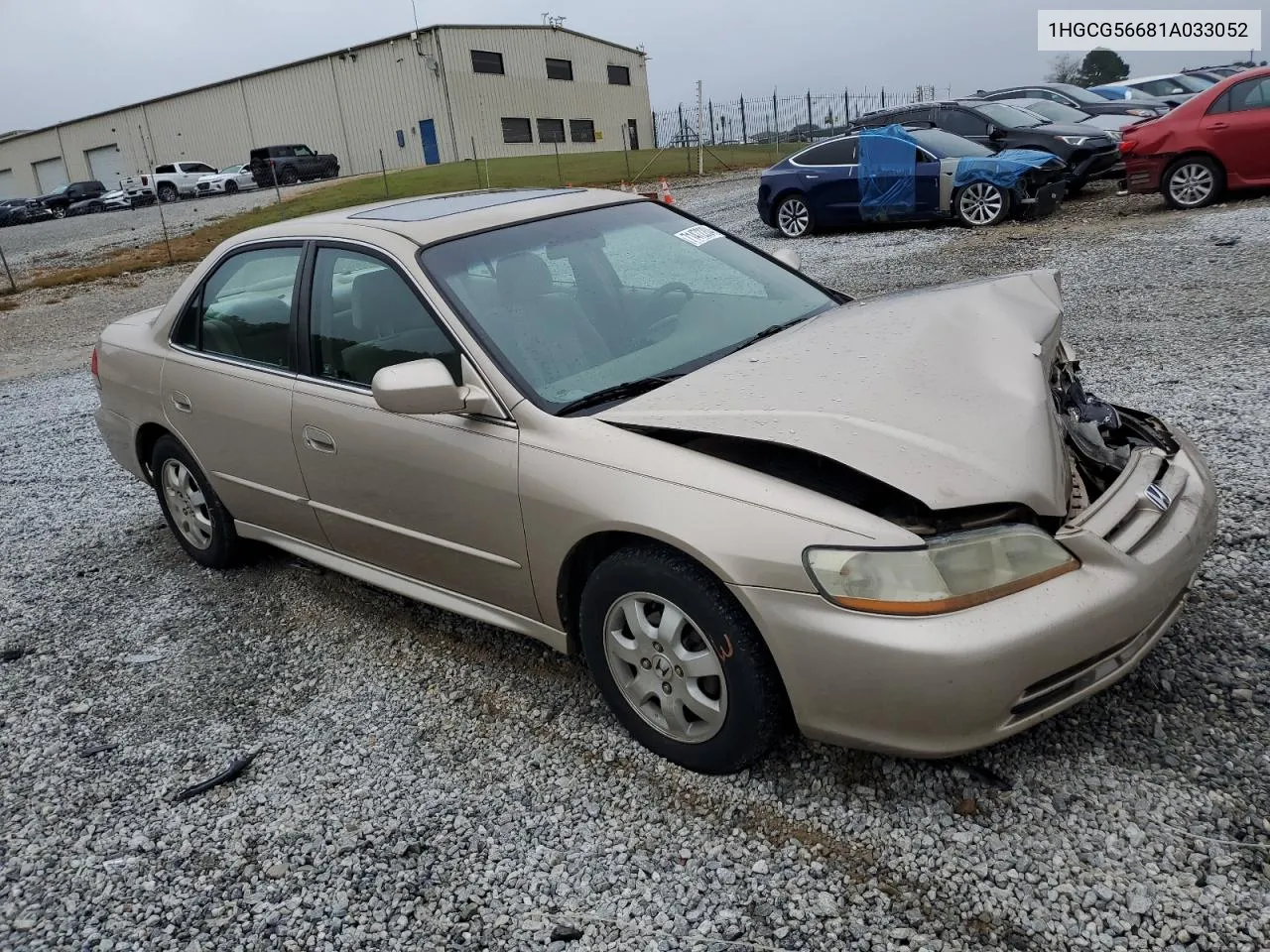 2001 Honda Accord Ex VIN: 1HGCG56681A033052 Lot: 71472204