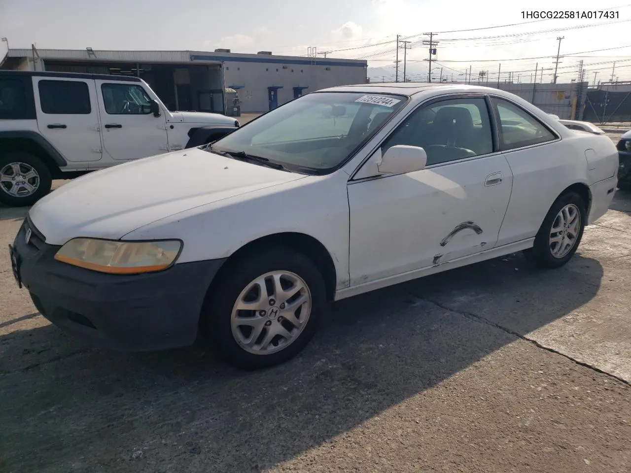 2001 Honda Accord Ex VIN: 1HGCG22581A017431 Lot: 72512244