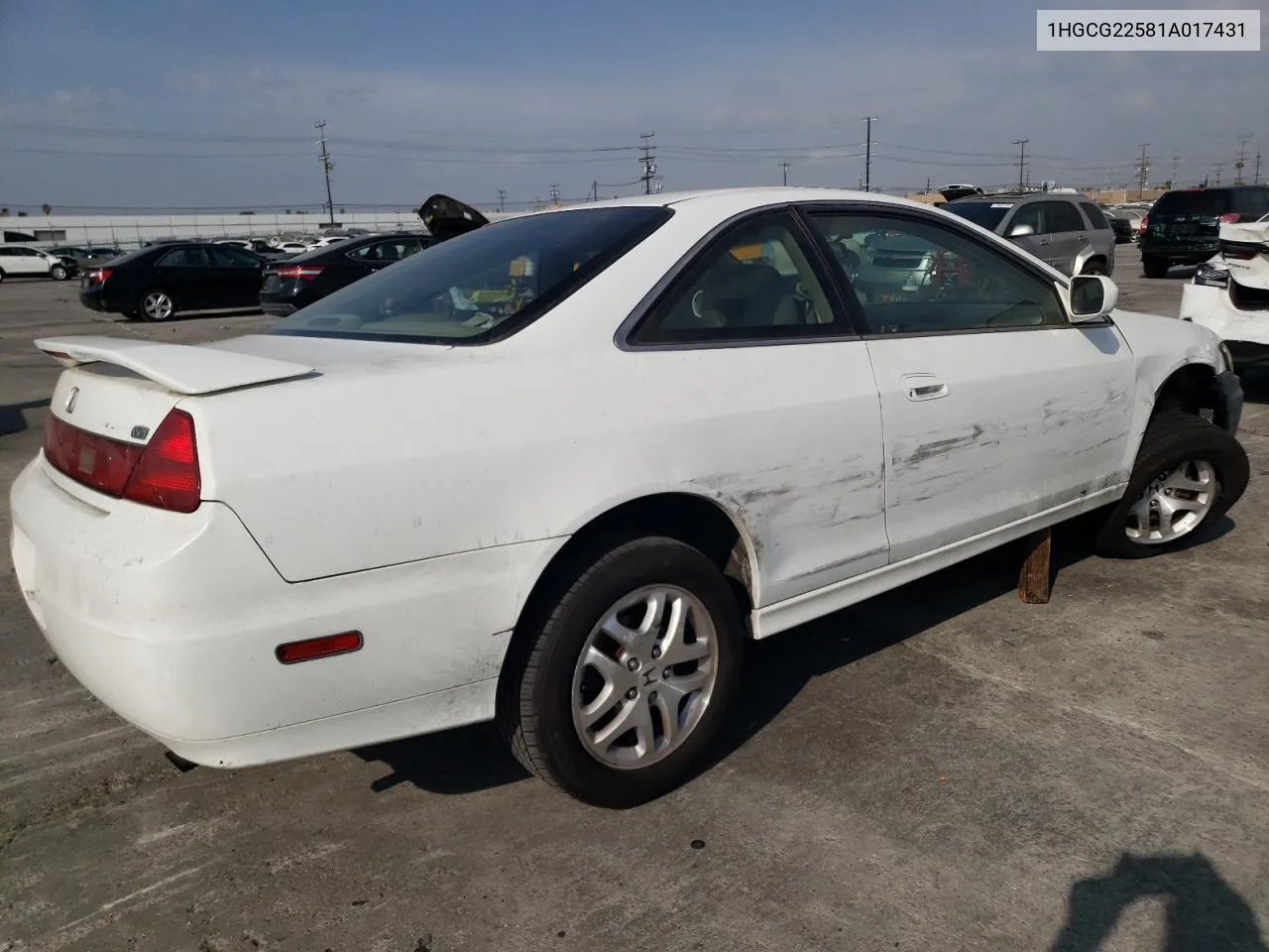 1HGCG22581A017431 2001 Honda Accord Ex