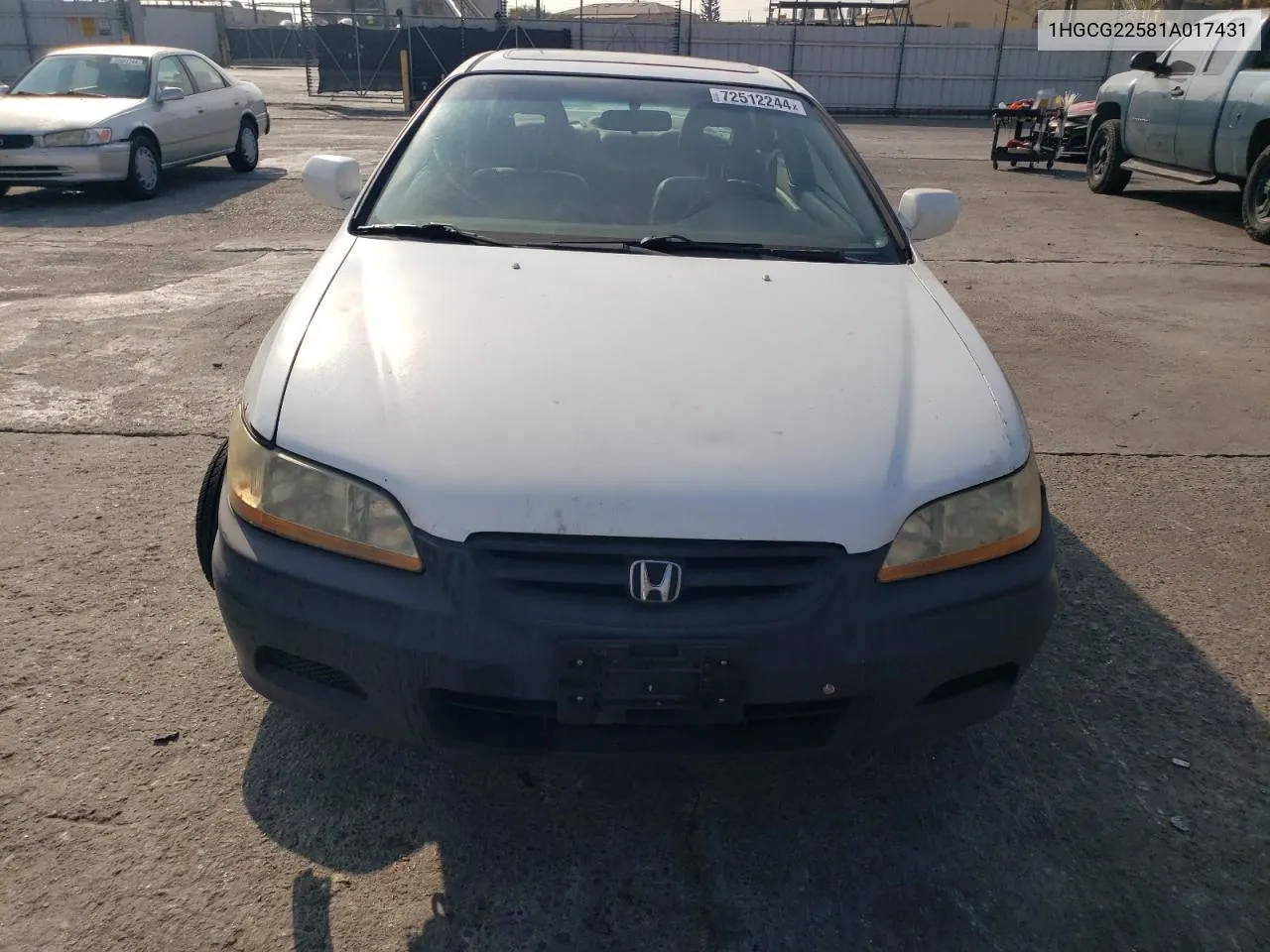 1HGCG22581A017431 2001 Honda Accord Ex