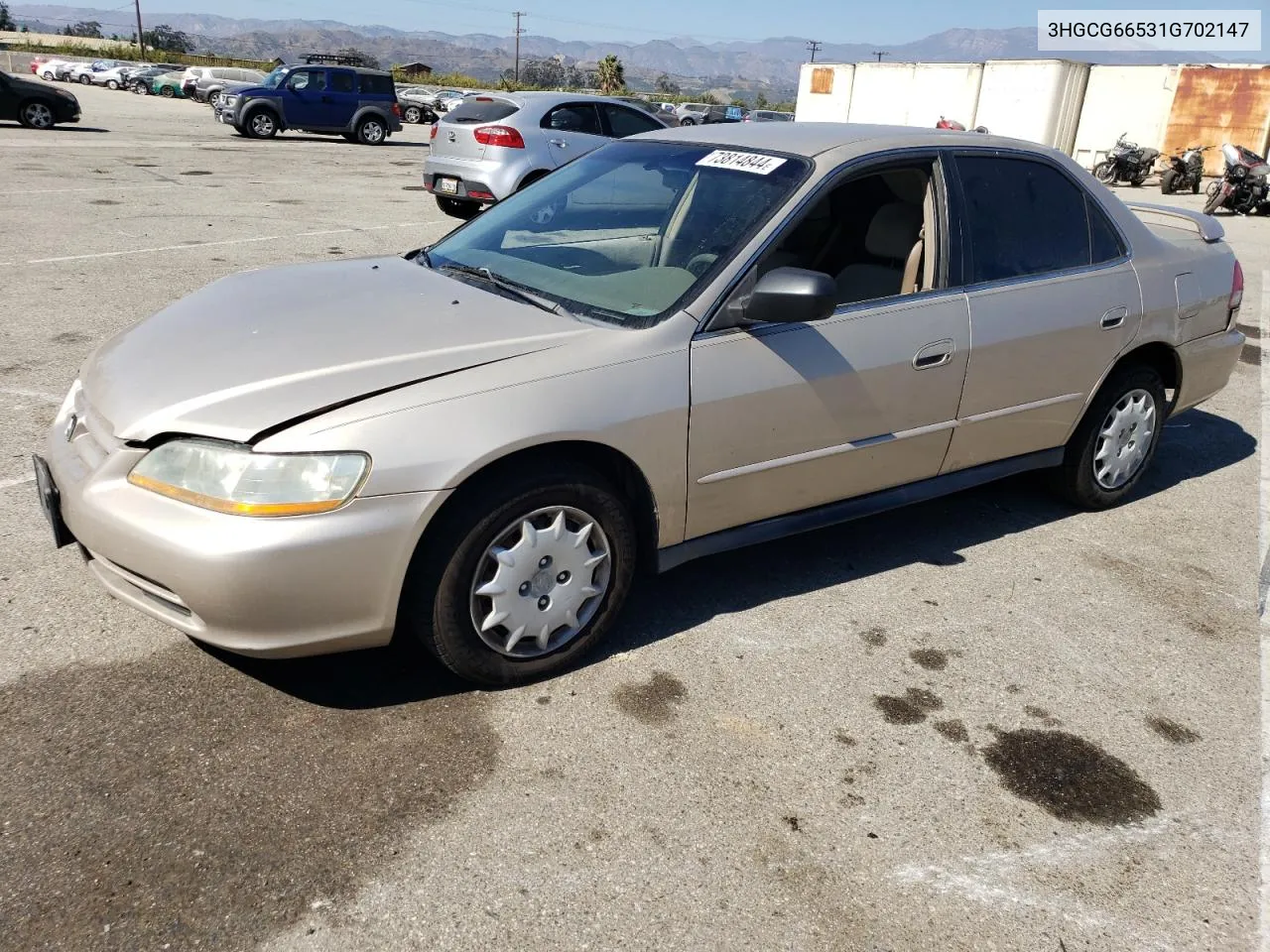 2001 Honda Accord Lx VIN: 3HGCG66531G702147 Lot: 73814844