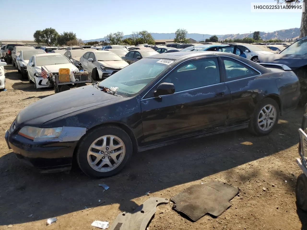 1HGCG22531A009995 2001 Honda Accord Ex