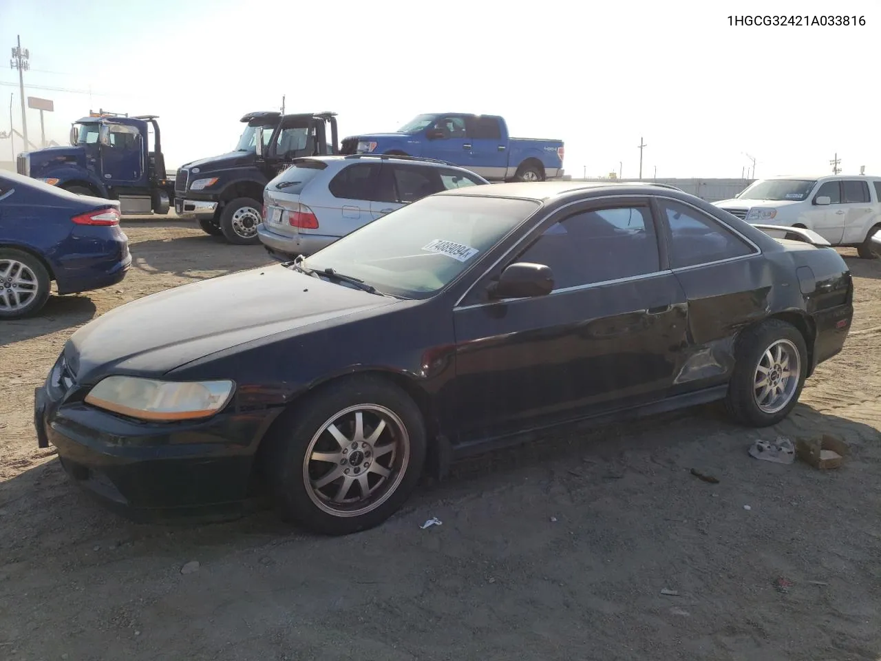 2001 Honda Accord Lx VIN: 1HGCG32421A033816 Lot: 74889094