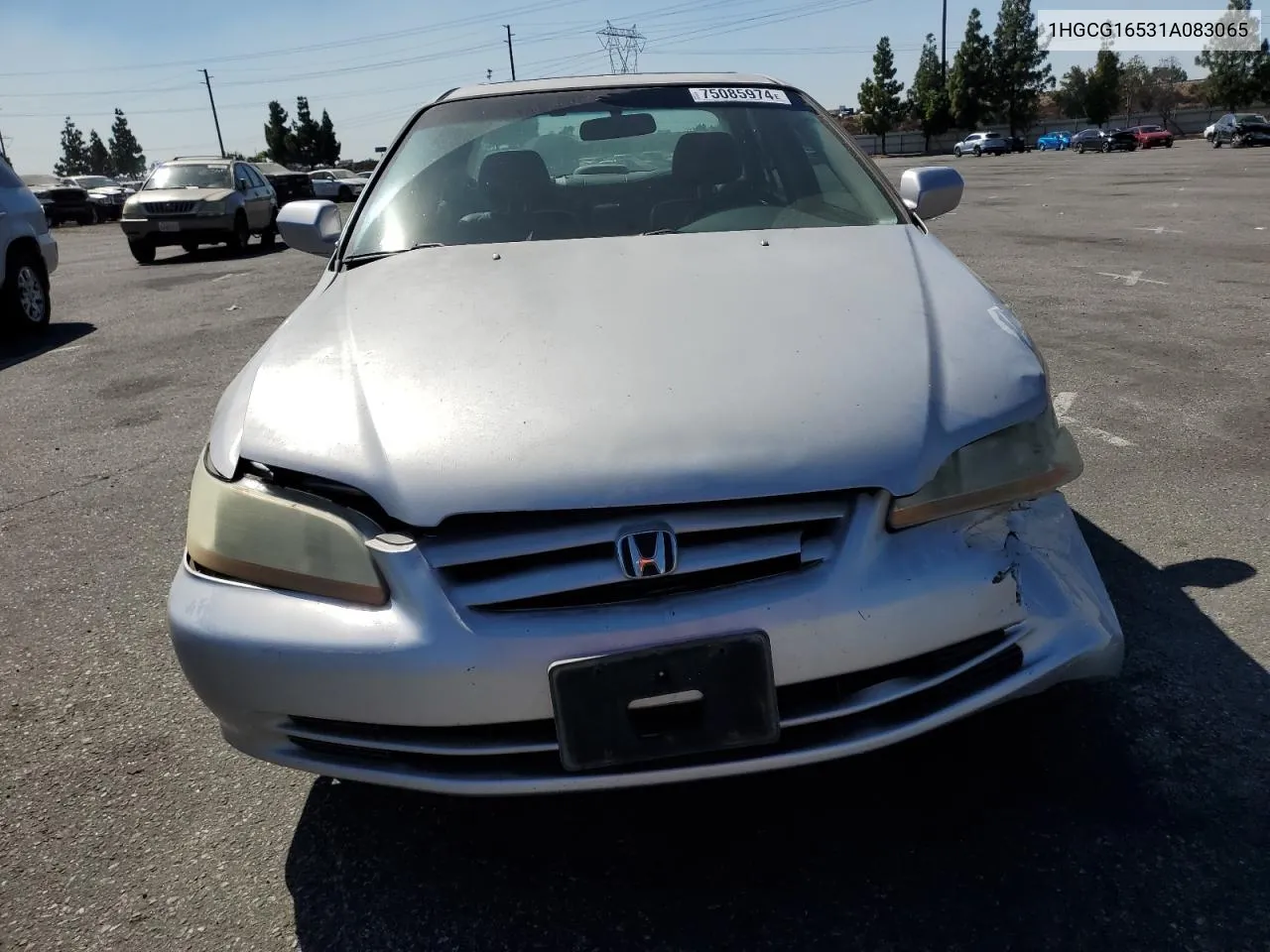 2001 Honda Accord Ex VIN: 1HGCG16531A083065 Lot: 75085974