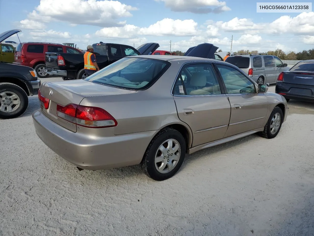 2001 Honda Accord Ex VIN: 1HGCG56601A123358 Lot: 75138764