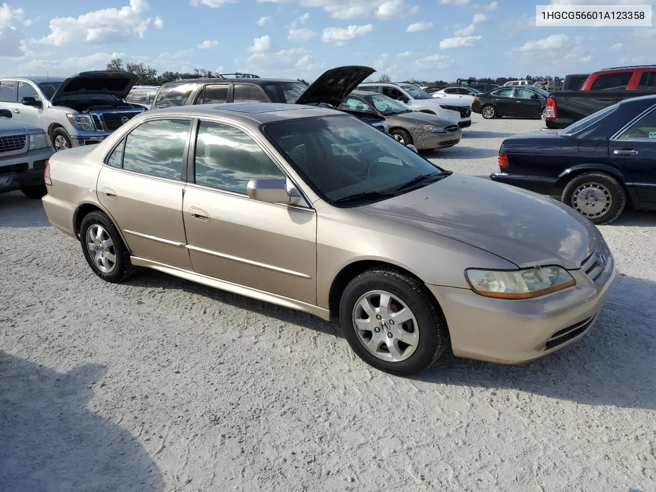 2001 Honda Accord Ex VIN: 1HGCG56601A123358 Lot: 75138764