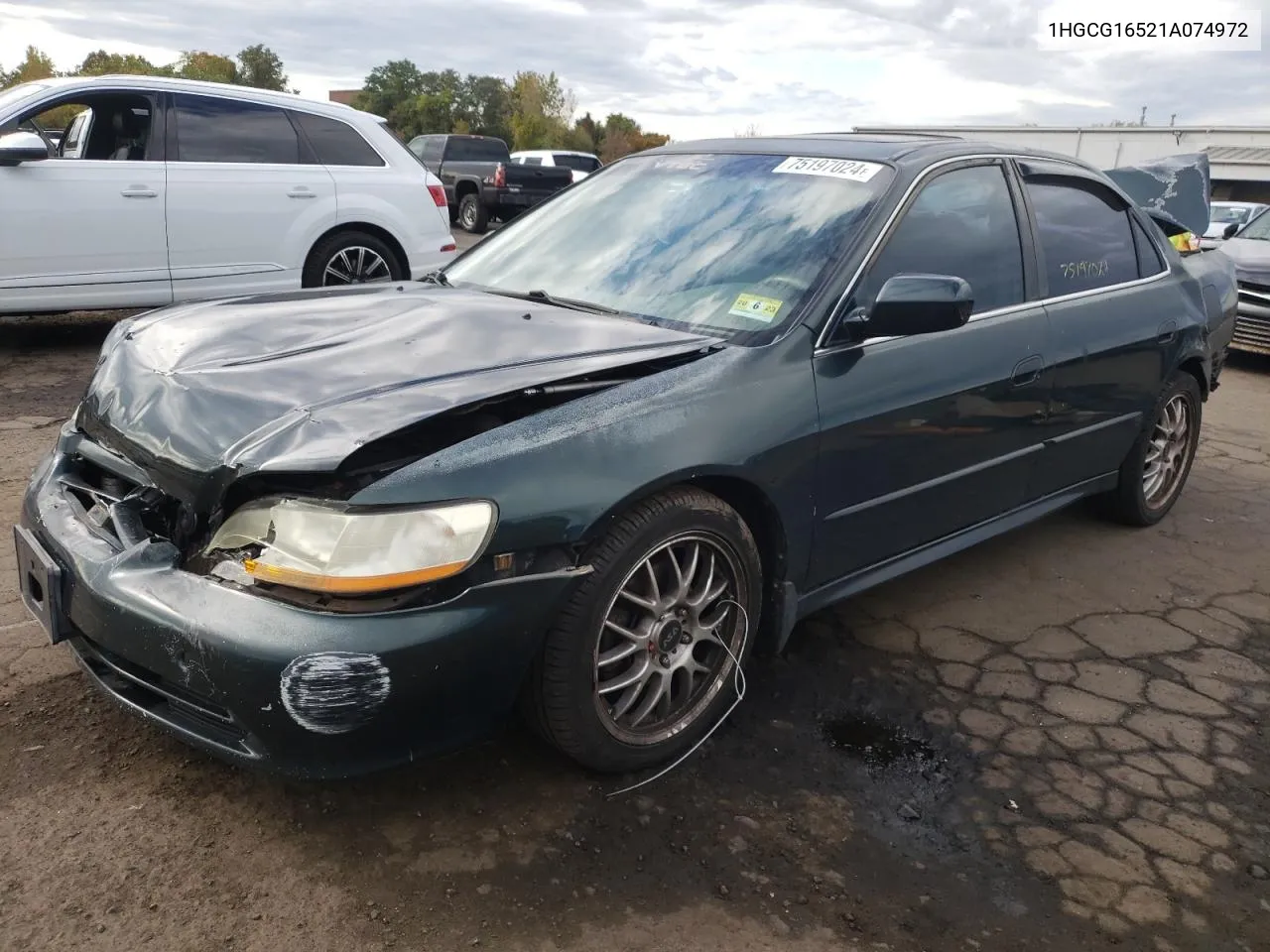 2001 Honda Accord Ex VIN: 1HGCG16521A074972 Lot: 75197024