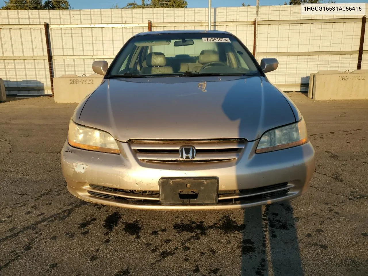 2001 Honda Accord Ex VIN: 1HGCG16531A056416 Lot: 75341074