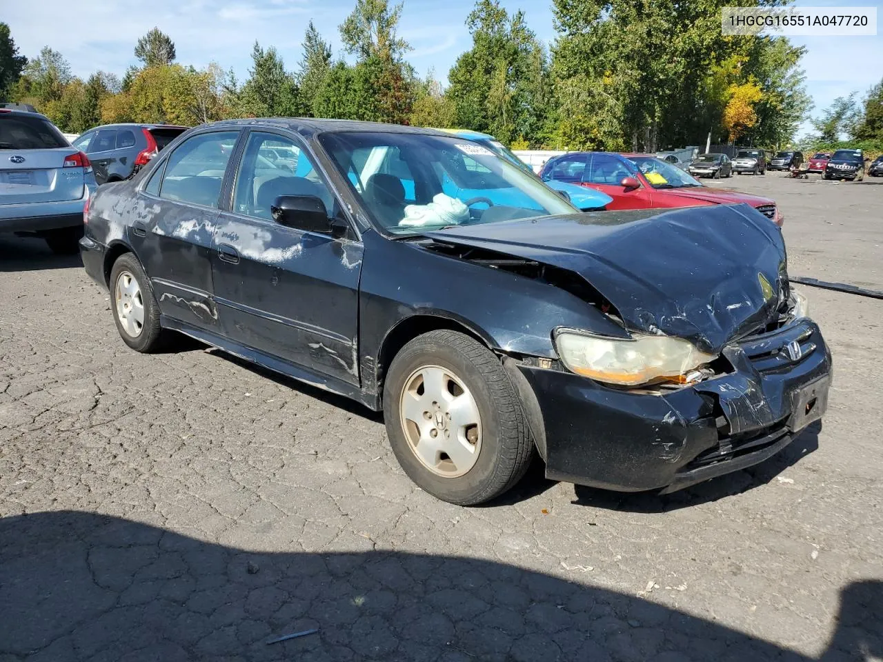 2001 Honda Accord Ex VIN: 1HGCG16551A047720 Lot: 75524784