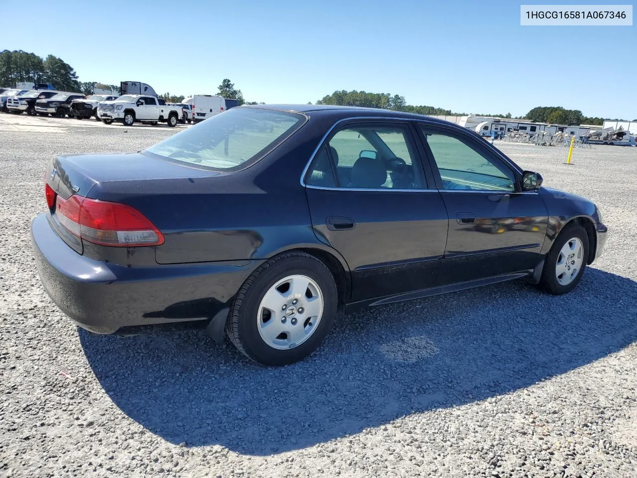 2001 Honda Accord Ex VIN: 1HGCG16581A067346 Lot: 75546204