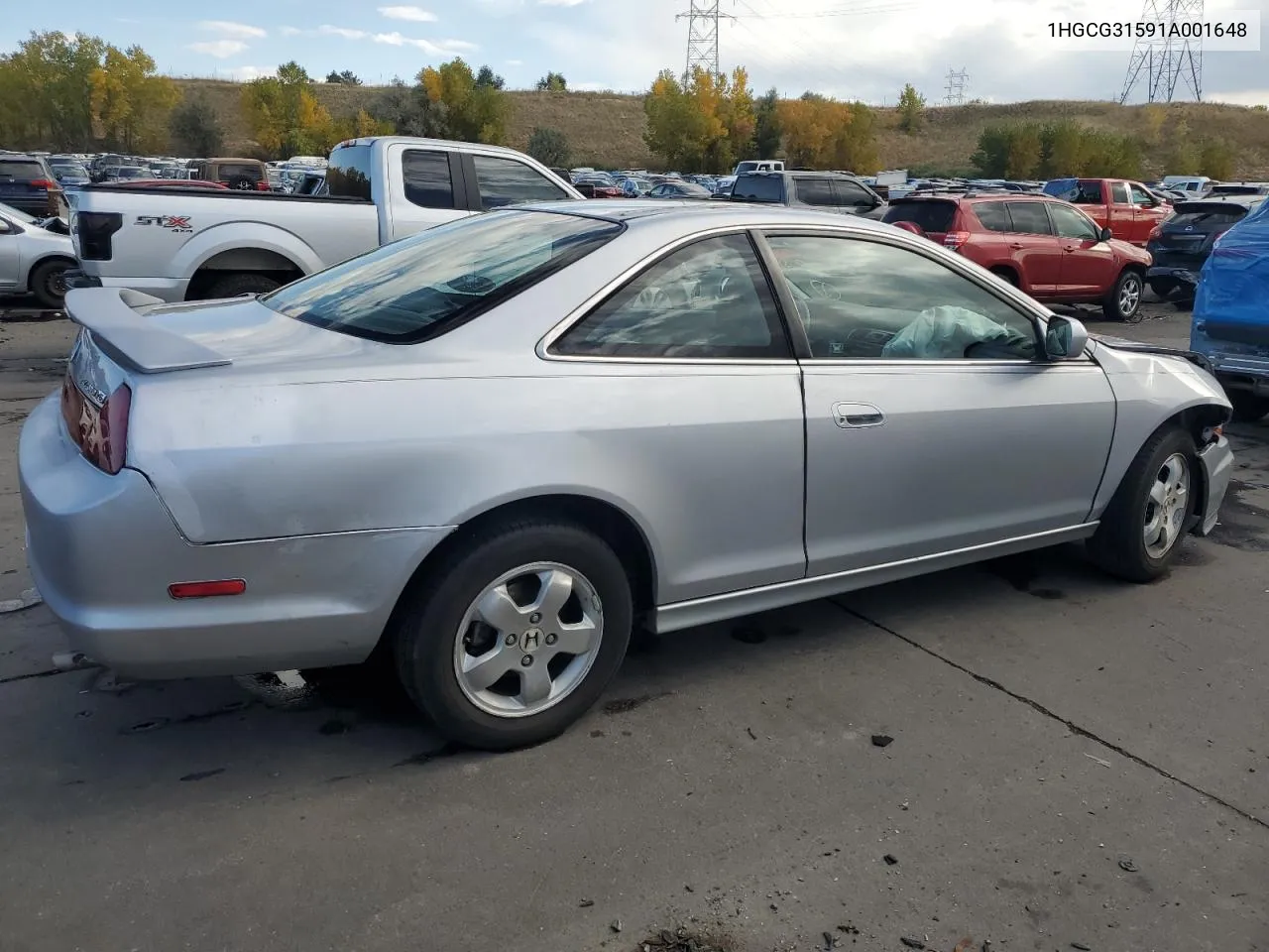 2001 Honda Accord Ex VIN: 1HGCG31591A001648 Lot: 76034144