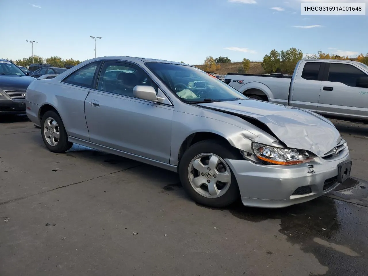 2001 Honda Accord Ex VIN: 1HGCG31591A001648 Lot: 76034144