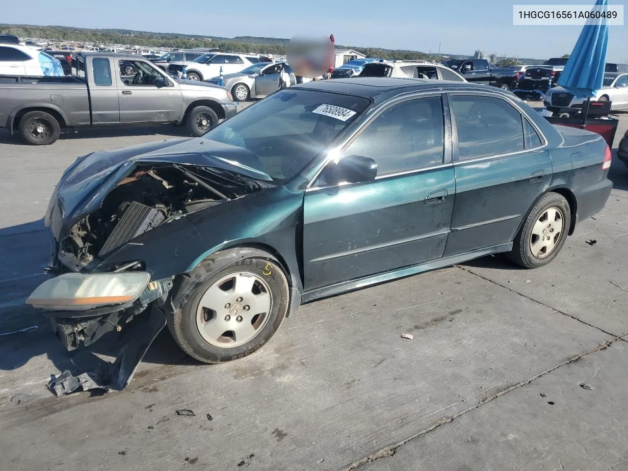 2001 Honda Accord Ex VIN: 1HGCG16561A060489 Lot: 76508984