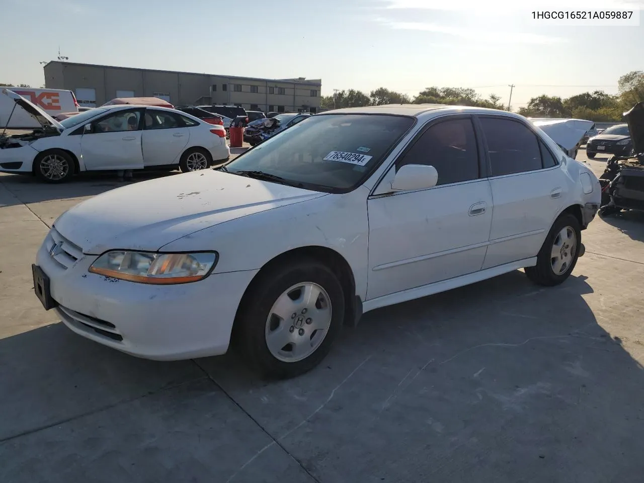 2001 Honda Accord Ex VIN: 1HGCG16521A059887 Lot: 76540294