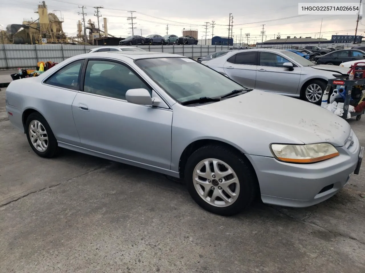 1HGCG22571A026654 2001 Honda Accord Ex