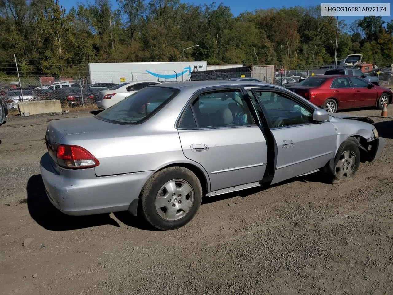 1HGCG16581A072174 2001 Honda Accord Ex