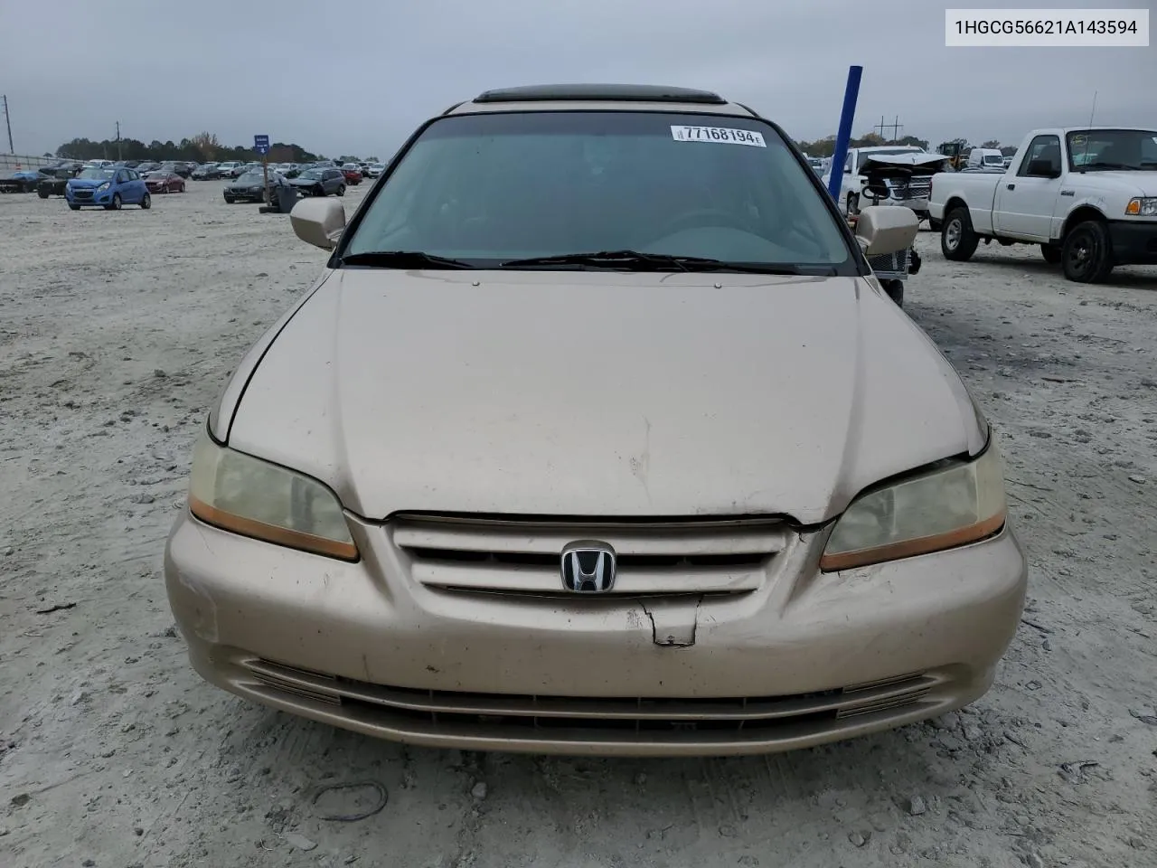 2001 Honda Accord Ex VIN: 1HGCG56621A143594 Lot: 77168194