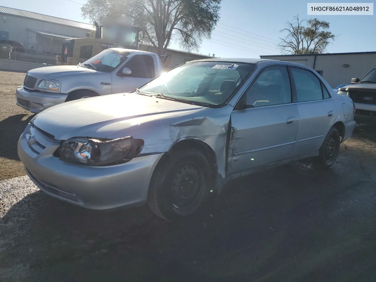 2001 Honda Accord Value VIN: 1HGCF86621A048912 Lot: 77573544