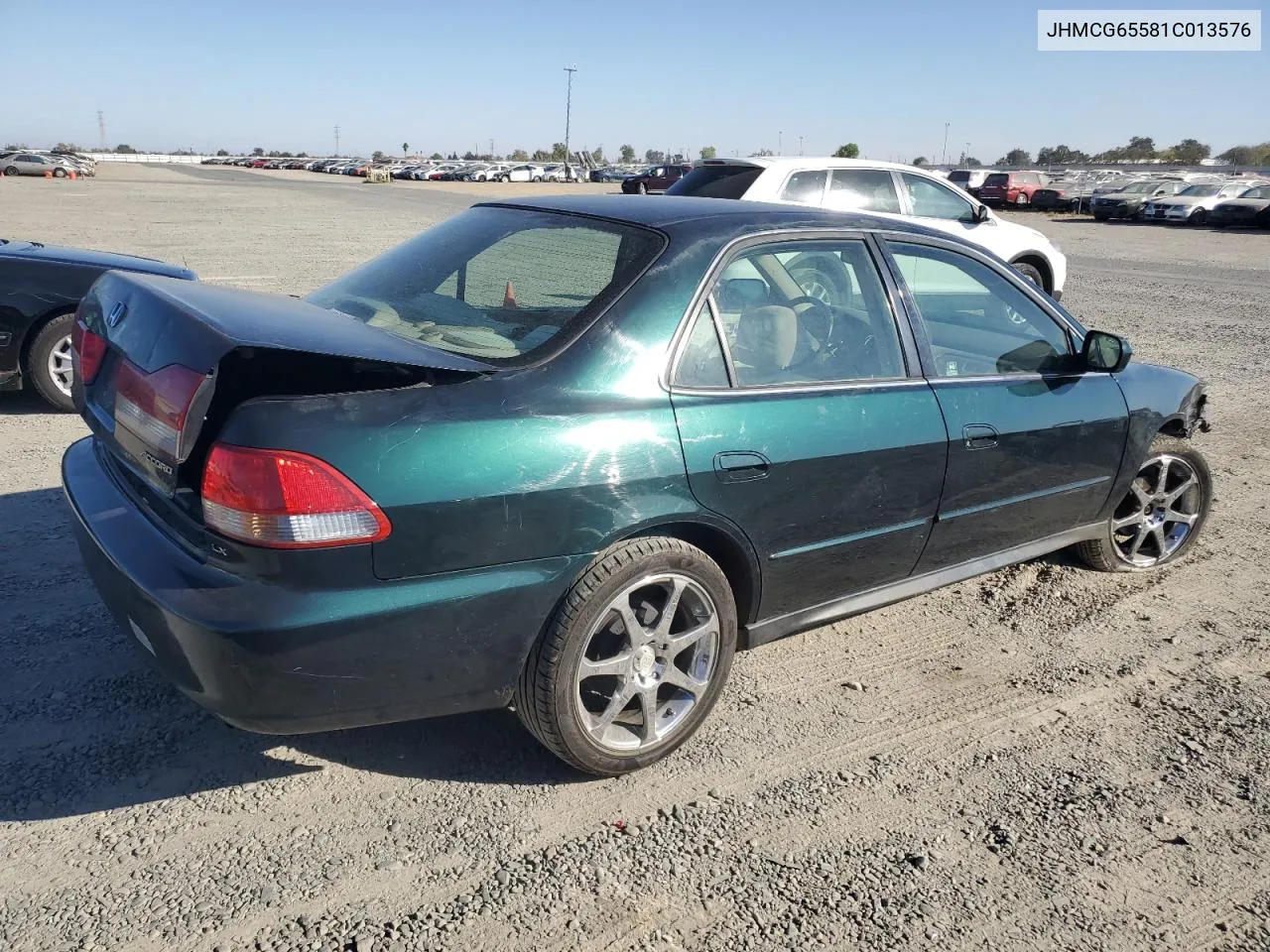 2001 Honda Accord Lx VIN: JHMCG65581C013576 Lot: 77839024