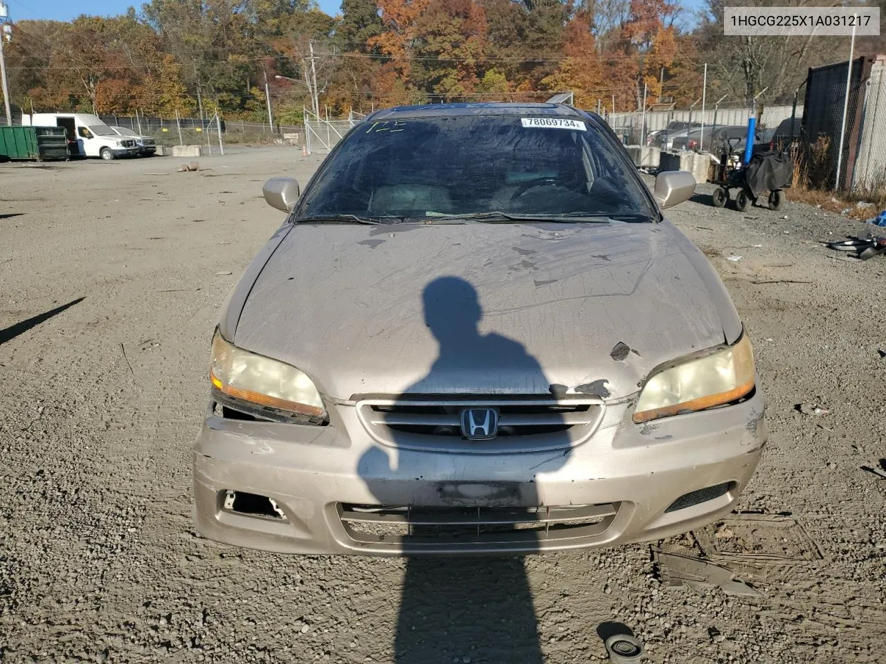 2001 Honda Accord Ex VIN: 1HGCG225X1A031217 Lot: 78069734