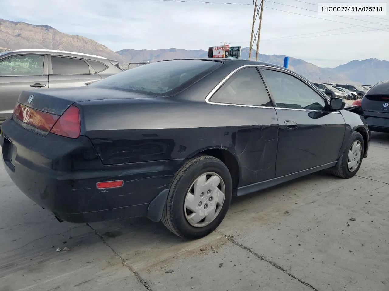 2001 Honda Accord Lx VIN: 1HGCG22451A025218 Lot: 78199444