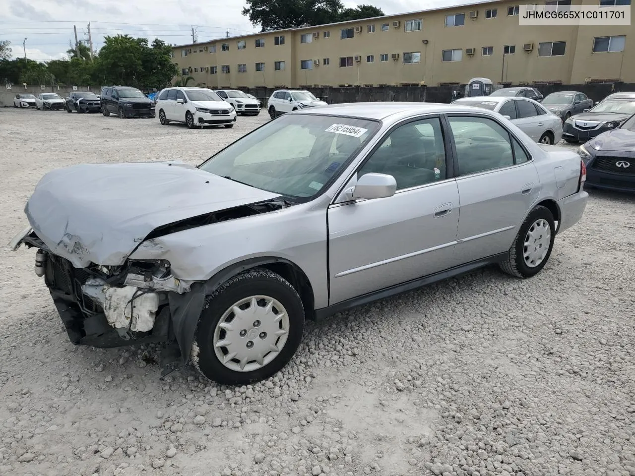 2001 Honda Accord Lx VIN: JHMCG665X1C011701 Lot: 78215954