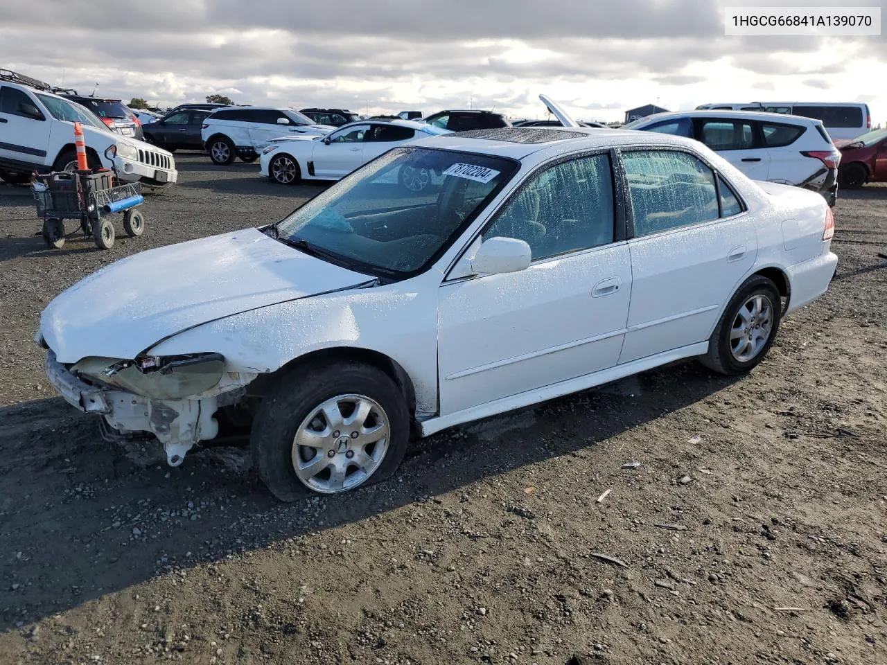 2001 Honda Accord Ex VIN: 1HGCG66841A139070 Lot: 78702204