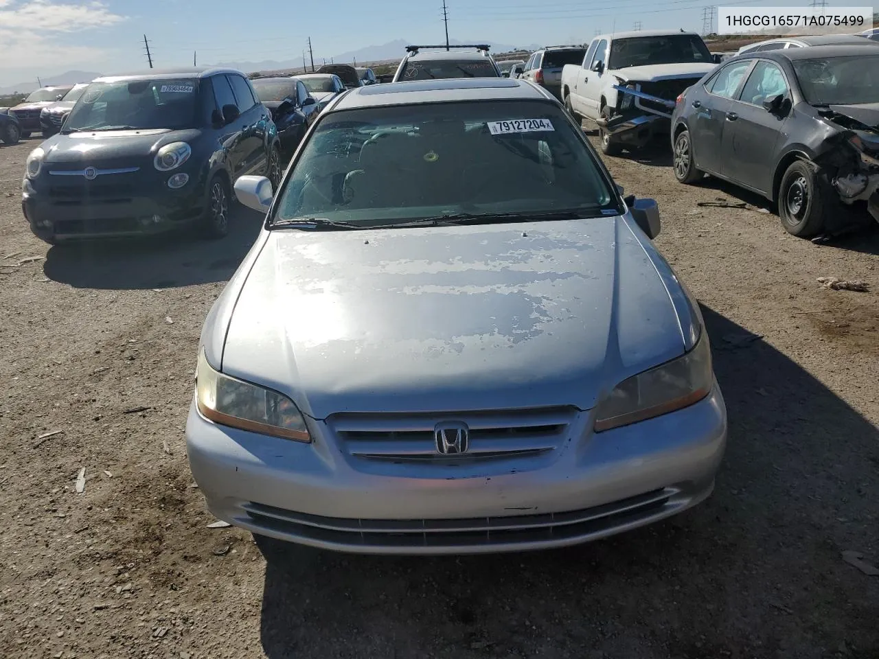 2001 Honda Accord Ex VIN: 1HGCG16571A075499 Lot: 79127204