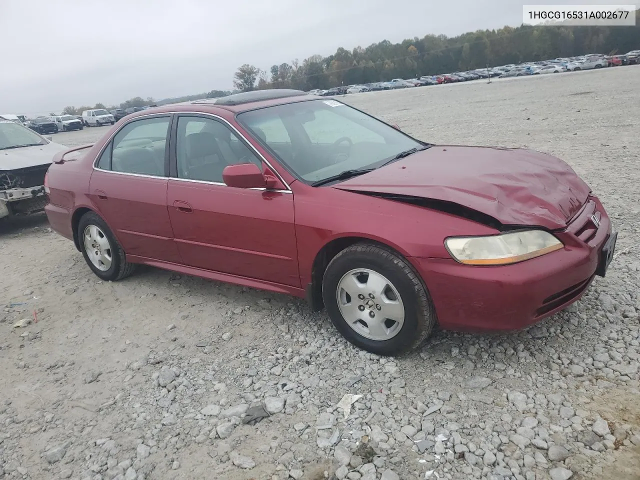 2001 Honda Accord Ex VIN: 1HGCG16531A002677 Lot: 79391634