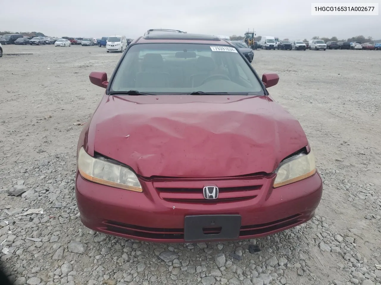 2001 Honda Accord Ex VIN: 1HGCG16531A002677 Lot: 79391634