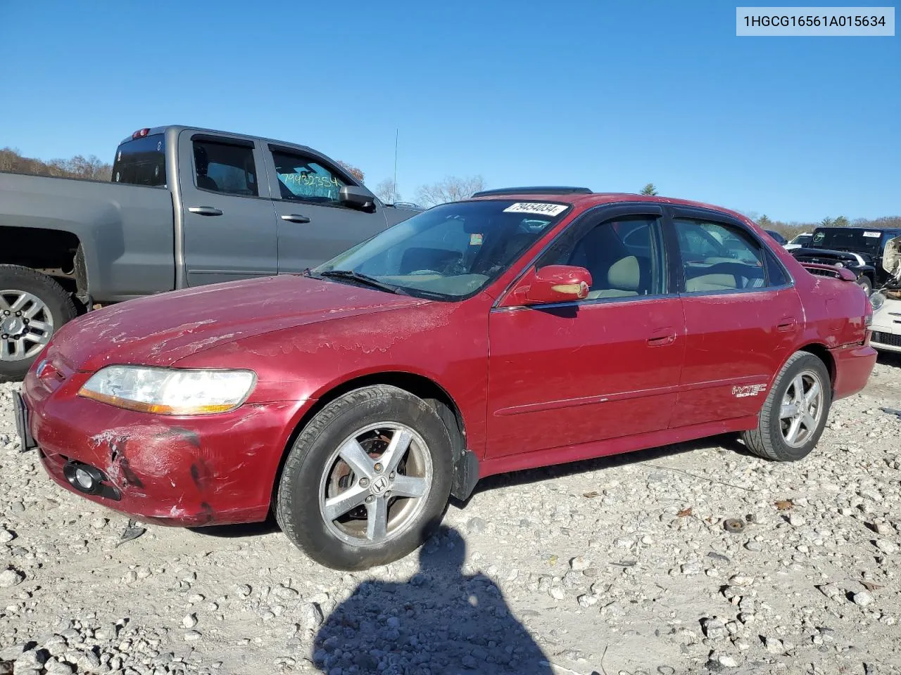 2001 Honda Accord Ex VIN: 1HGCG16561A015634 Lot: 79454034