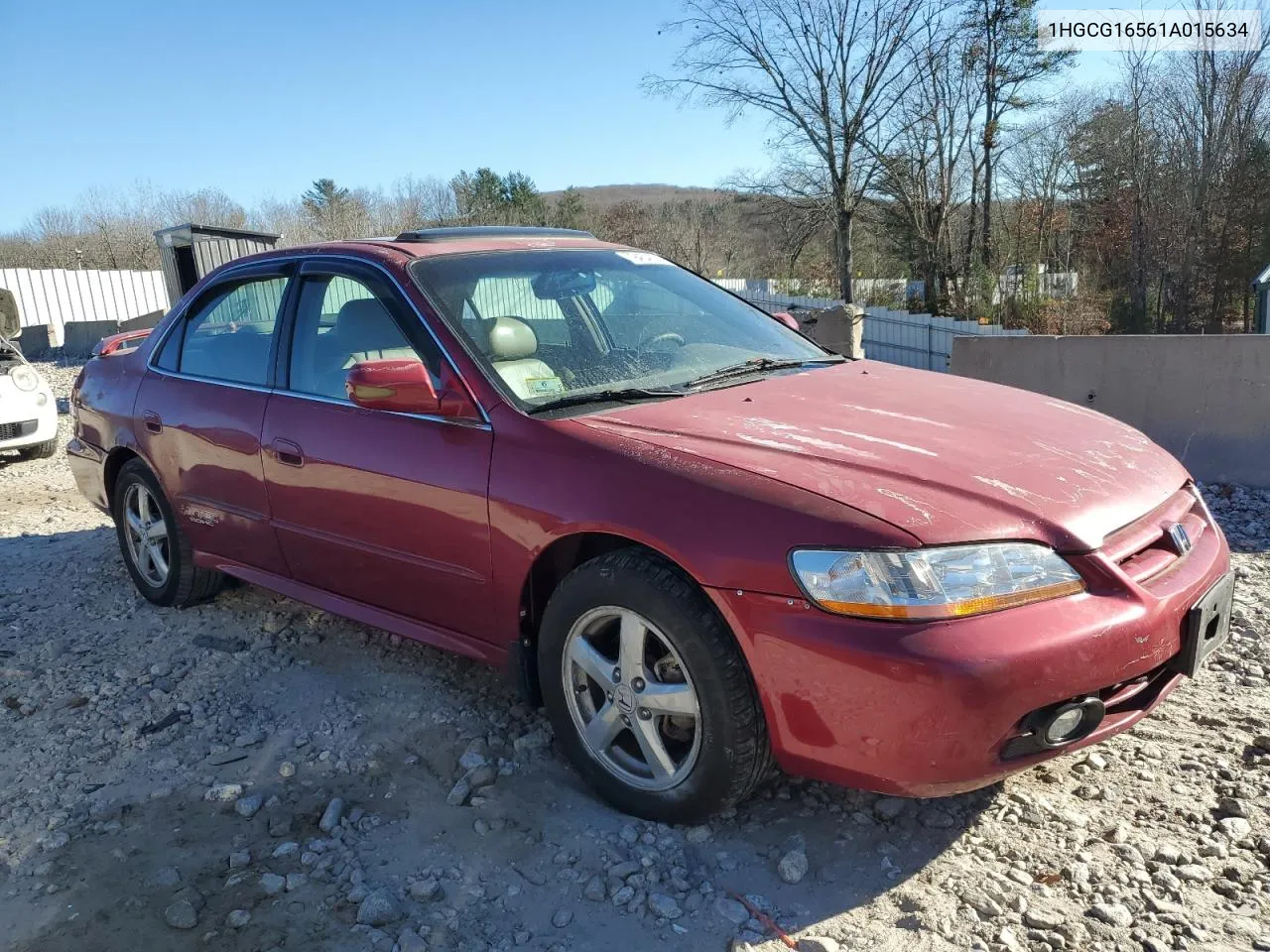 2001 Honda Accord Ex VIN: 1HGCG16561A015634 Lot: 79454034