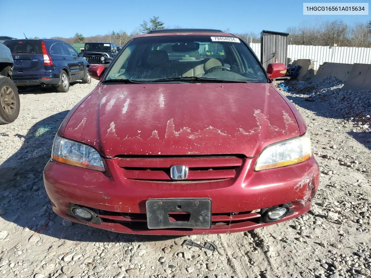 2001 Honda Accord Ex VIN: 1HGCG16561A015634 Lot: 79454034