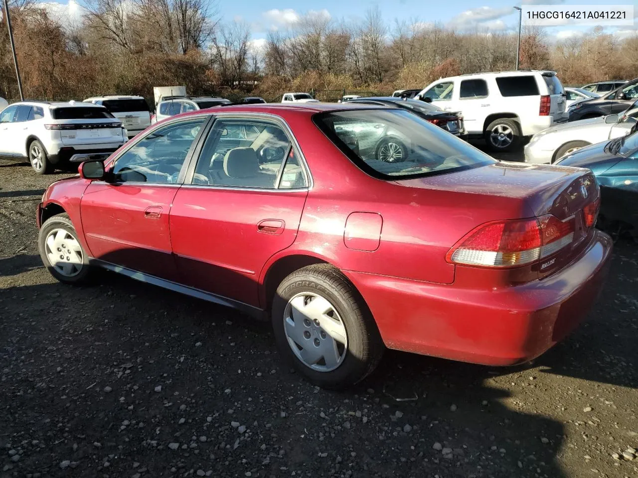 2001 Honda Accord Lx VIN: 1HGCG16421A041221 Lot: 79753094