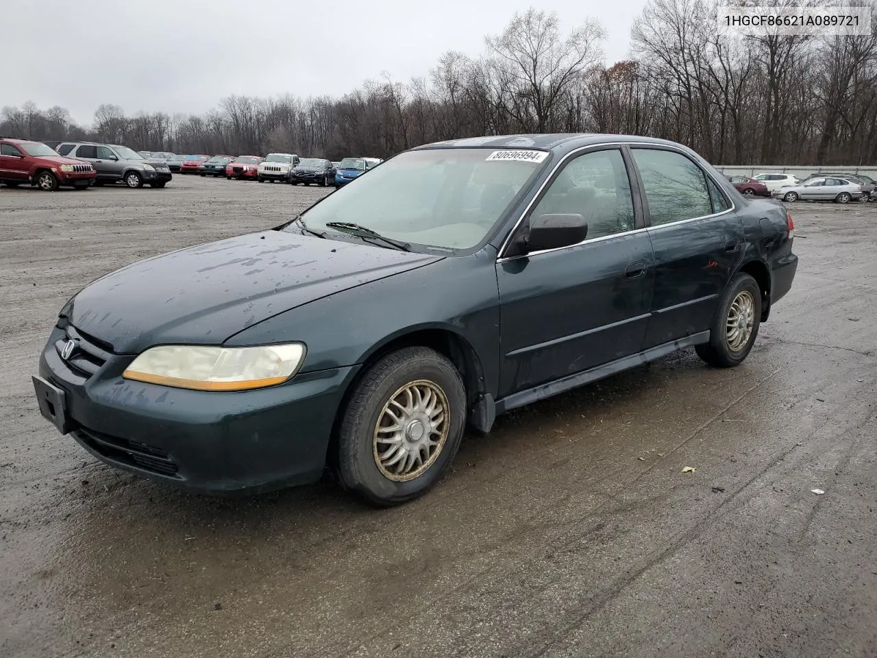 2001 Honda Accord Value VIN: 1HGCF86621A089721 Lot: 80696994