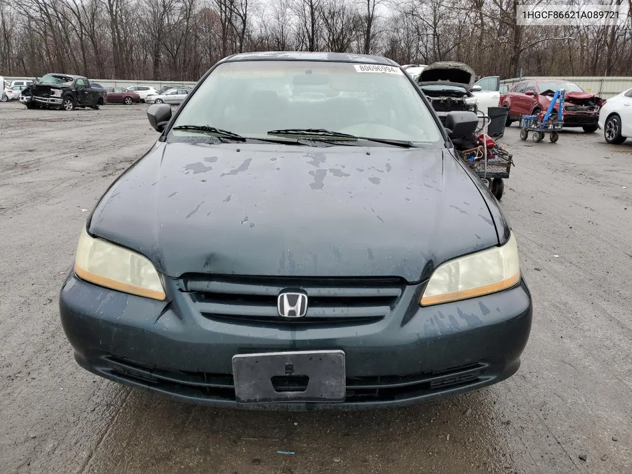 2001 Honda Accord Value VIN: 1HGCF86621A089721 Lot: 80696994