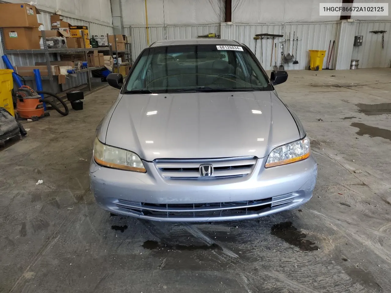 2002 Honda Accord Value VIN: 1HGCF86672A102125 Lot: 68126034