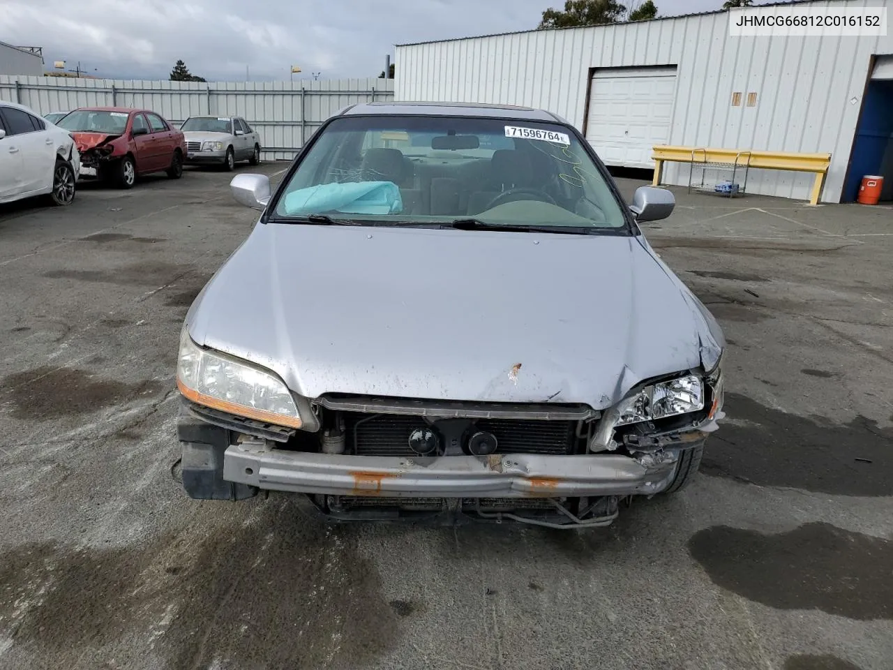 2002 Honda Accord Ex VIN: JHMCG66812C016152 Lot: 71596764