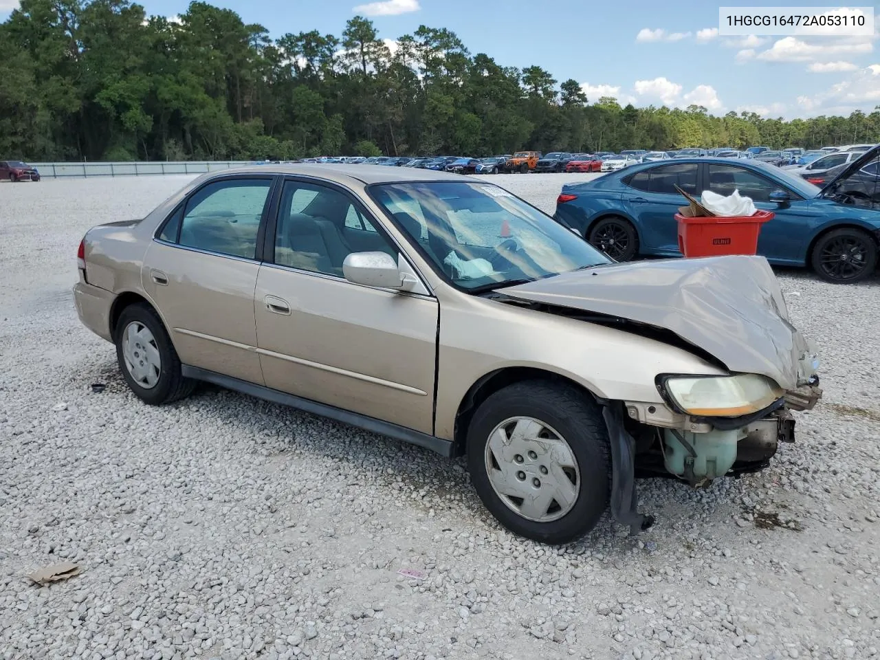 2002 Honda Accord Lx VIN: 1HGCG16472A053110 Lot: 72372574