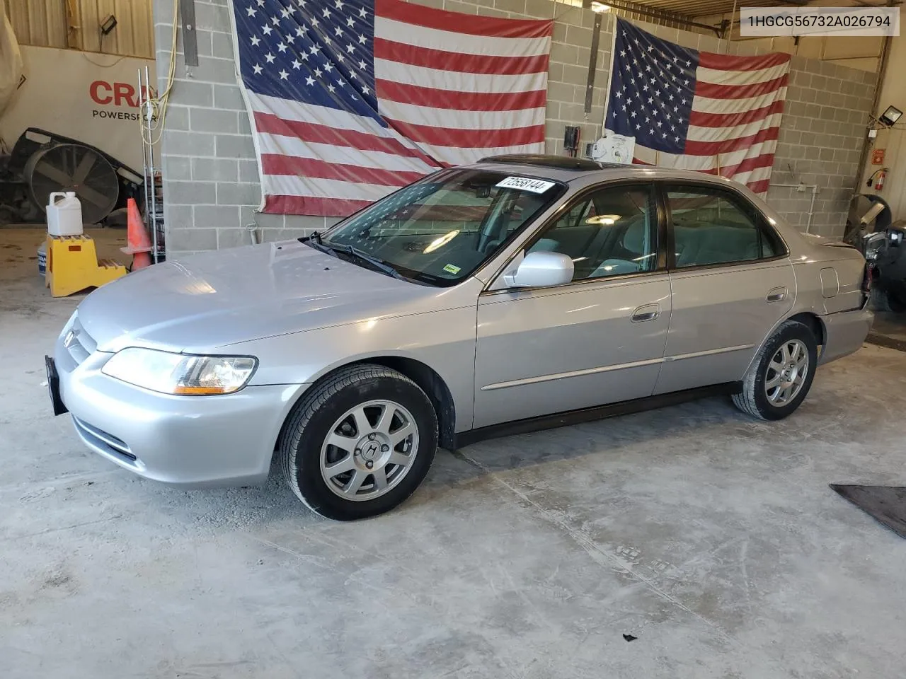 2002 Honda Accord Se VIN: 1HGCG56732A026794 Lot: 72558144