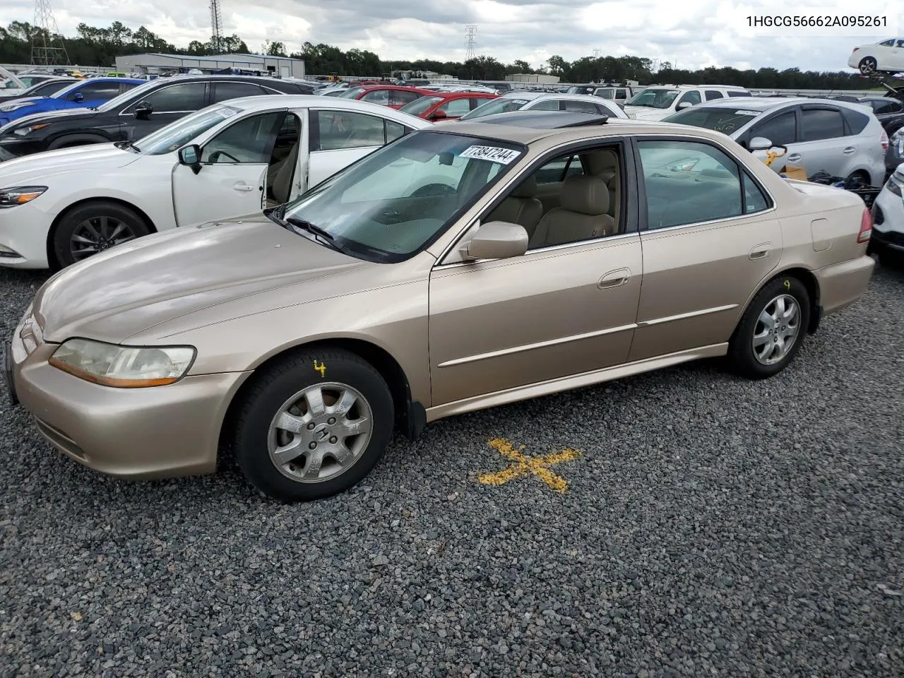 2002 Honda Accord Ex VIN: 1HGCG56662A095261 Lot: 73847244